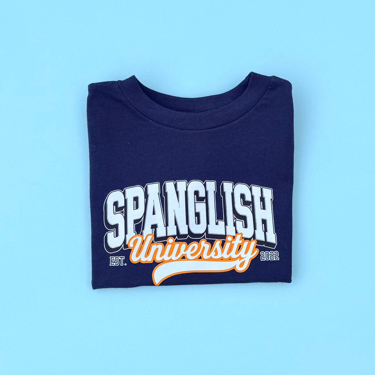 Spanglish University T-Shirt | Navy
