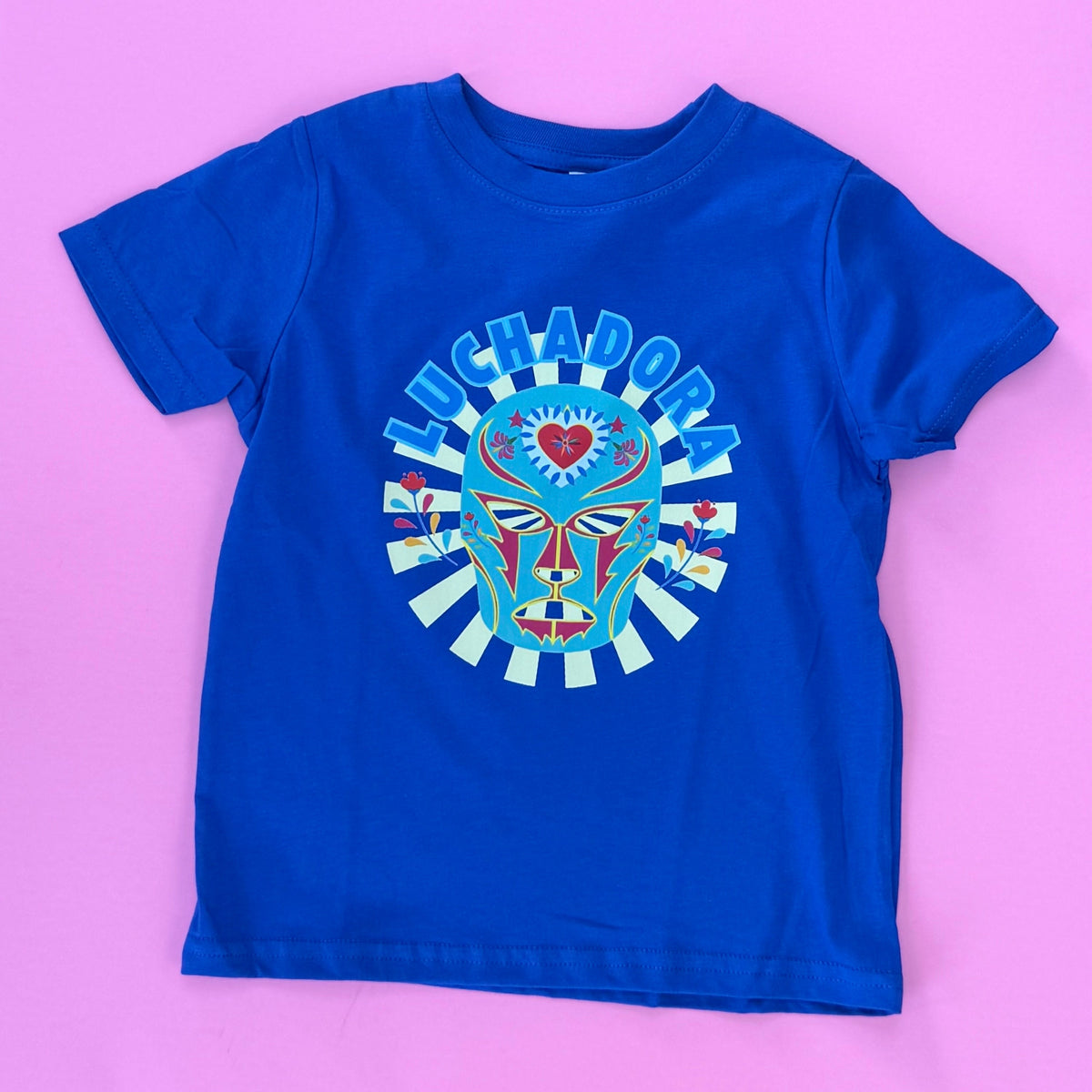 Luchadora Kids T-Shirt l Royal Blue