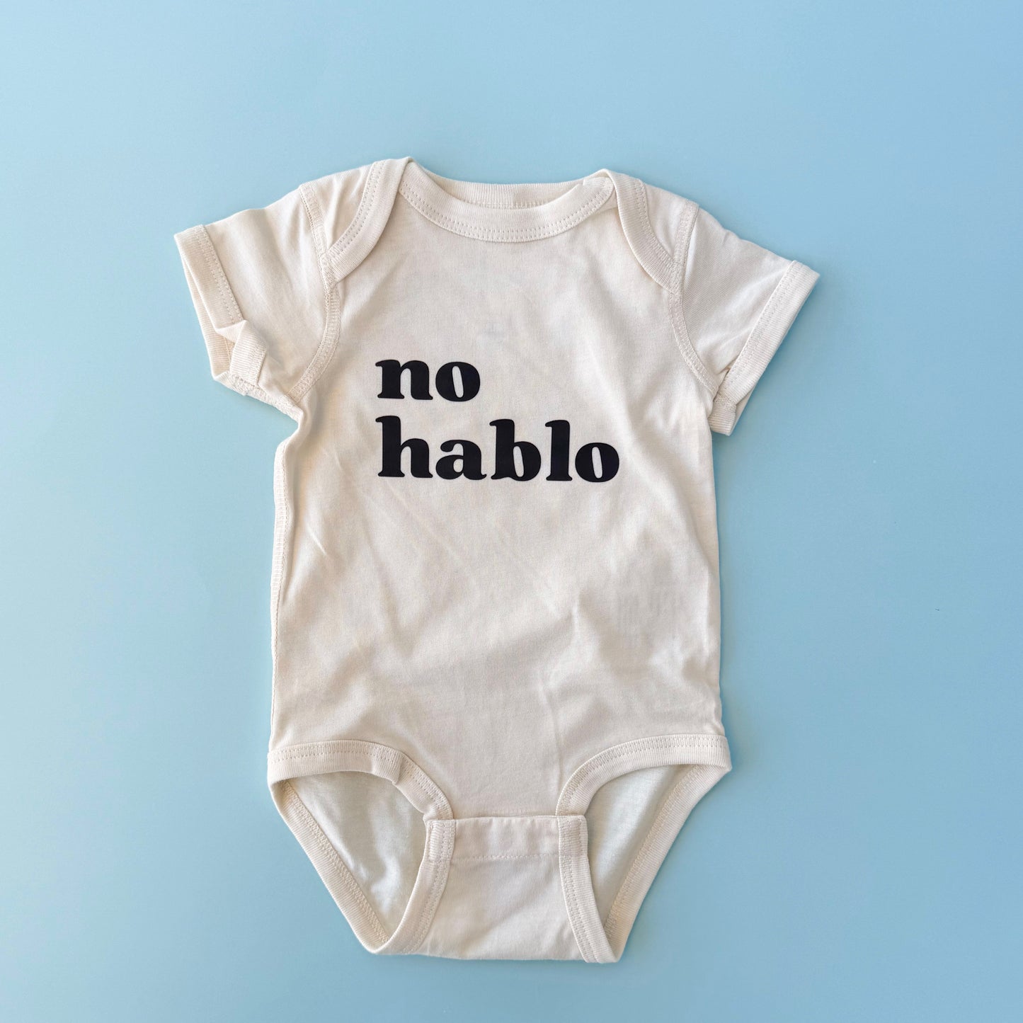 No Hablo Onesie - Natural