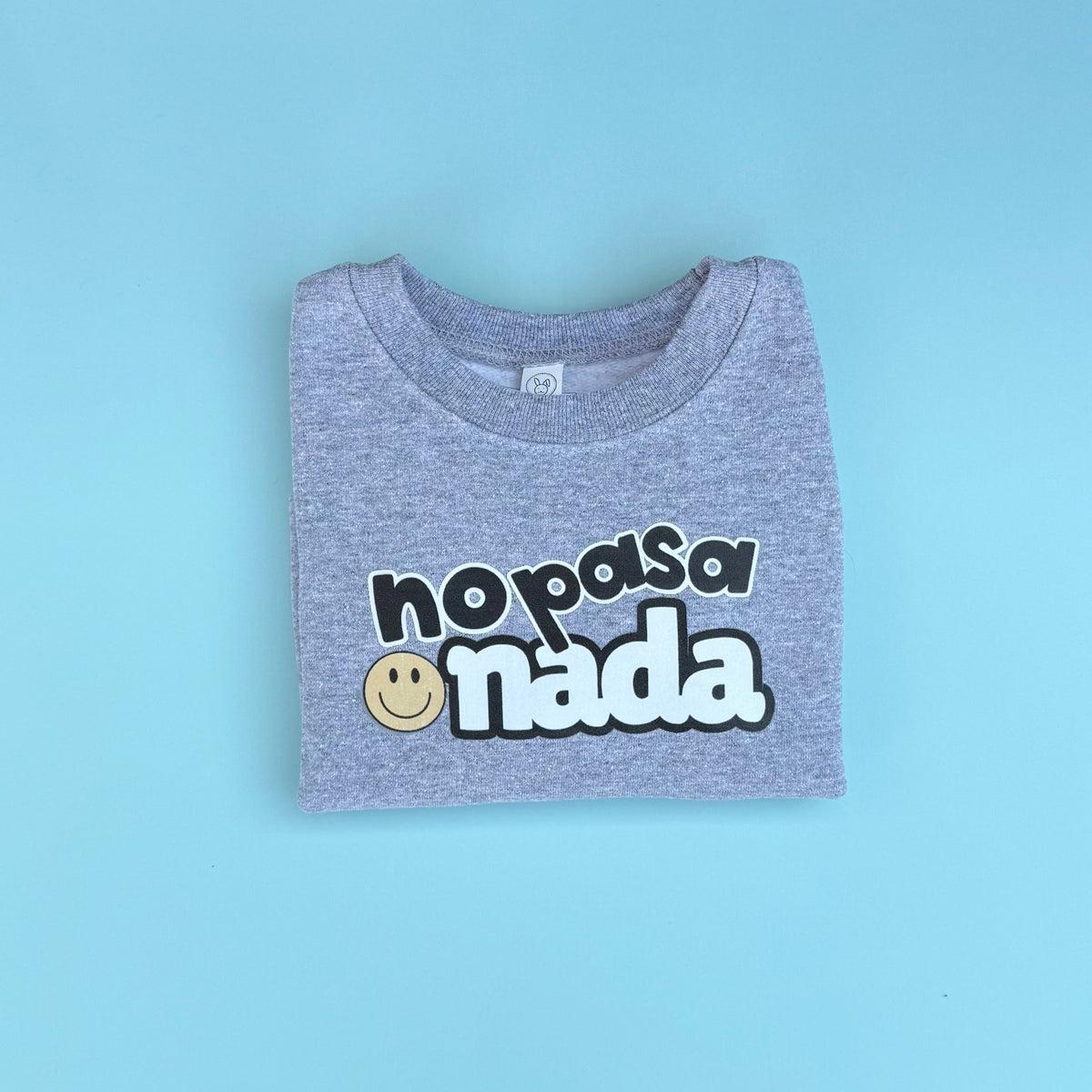 No Pasa Nada Kids Sweatshirt l Heather Grey