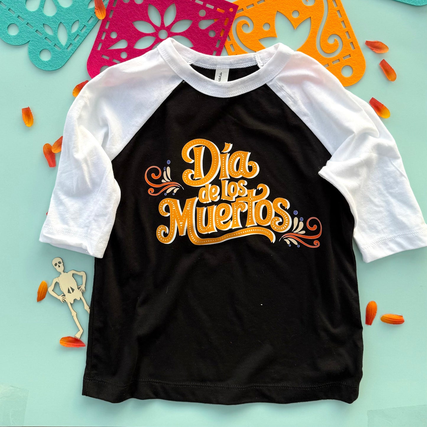 Día de Muertos T-Shirt - Baseball Style