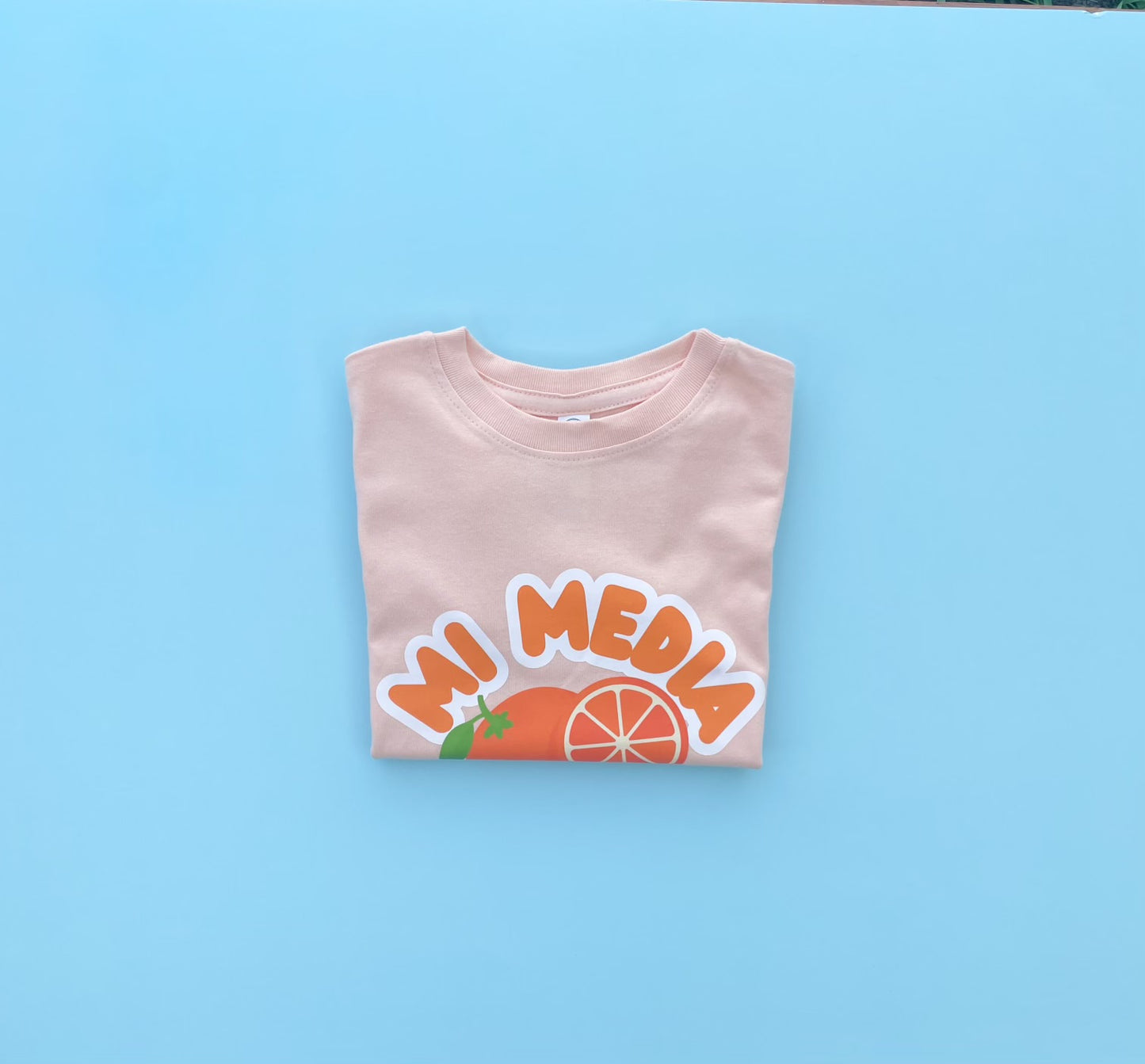 Mi Media Naranja Short Sleeve T-Shirt - Peachy