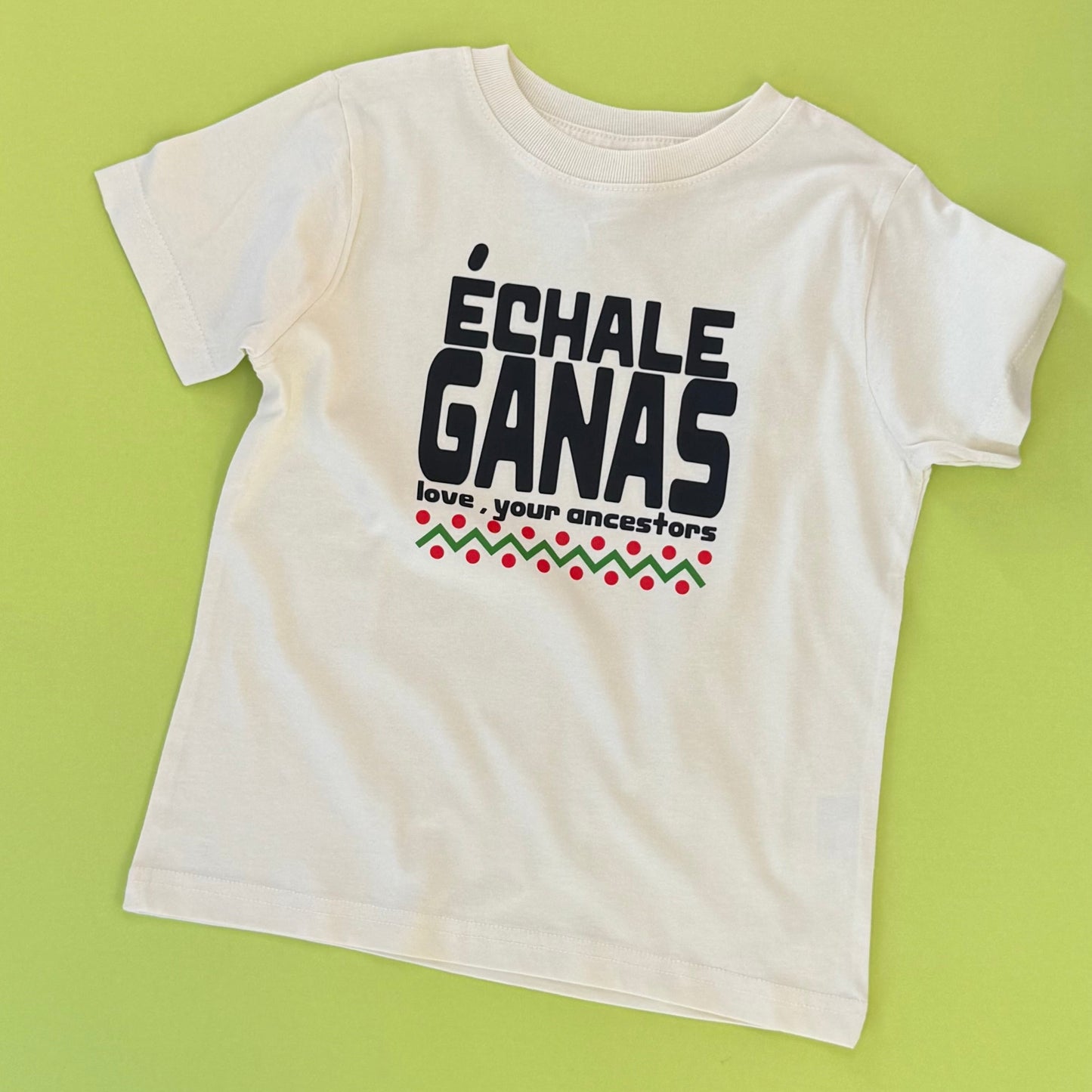 Echale Ganas Kids T-Shirt l Natural