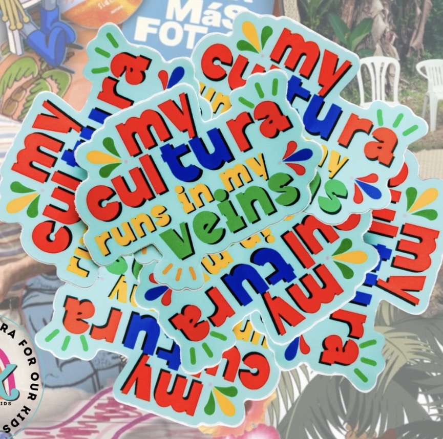 My Cultura runs in my veins sticker