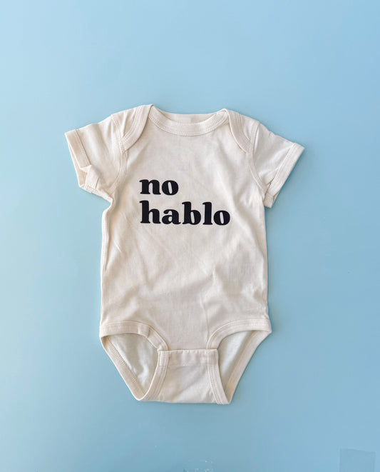 No Hablo Onesie - Natural