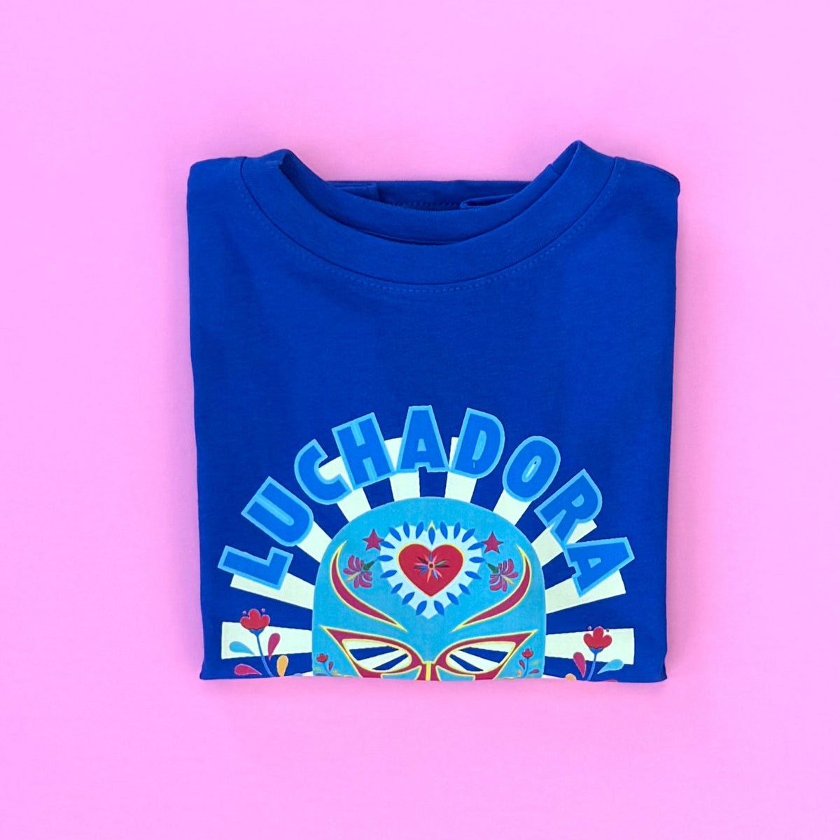 Luchadora Kids T-Shirt l Royal Blue