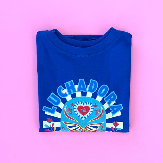 Luchadora Kids T-Shirt l Royal Blue