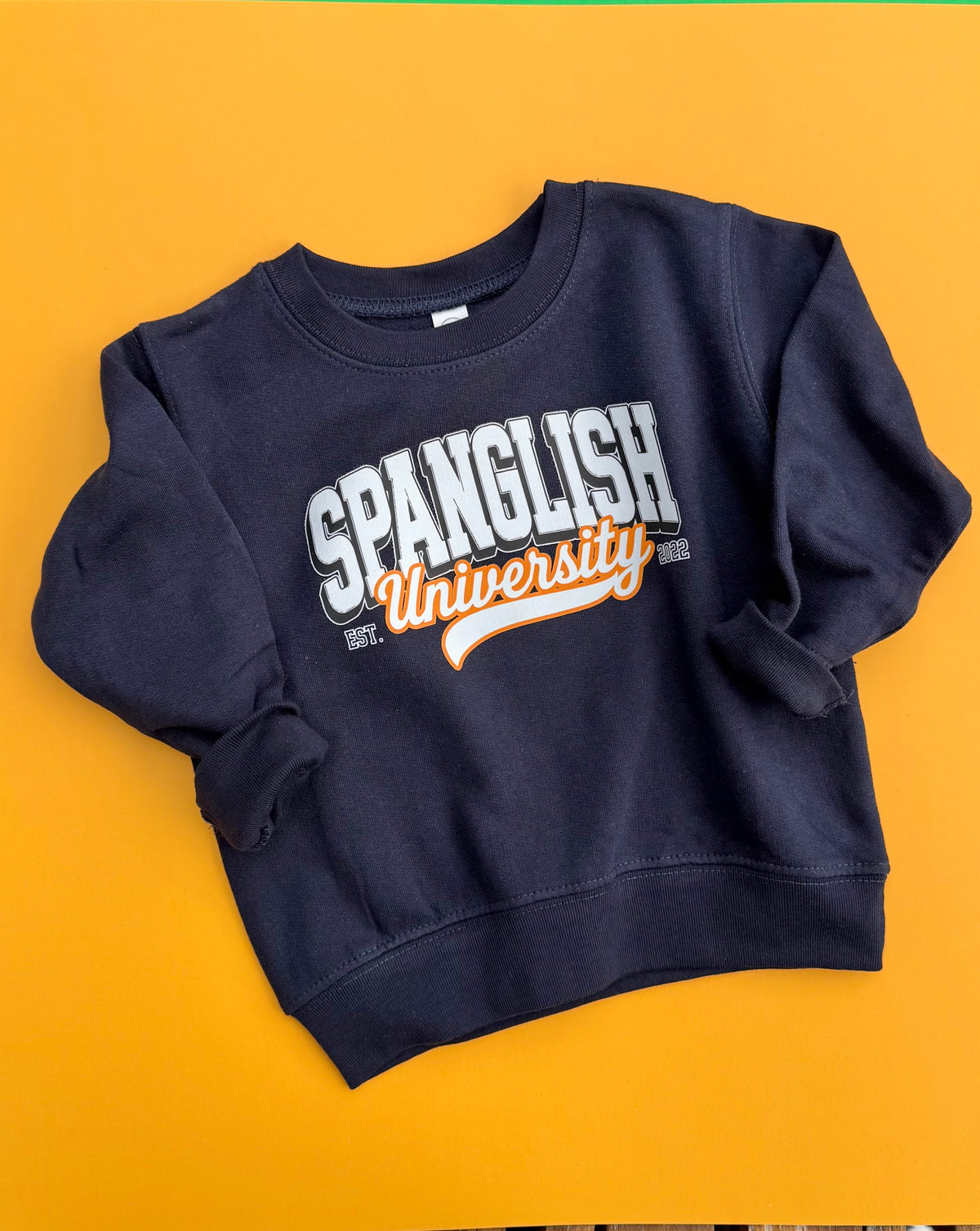 Spanglish University Sweatshirt l Navy