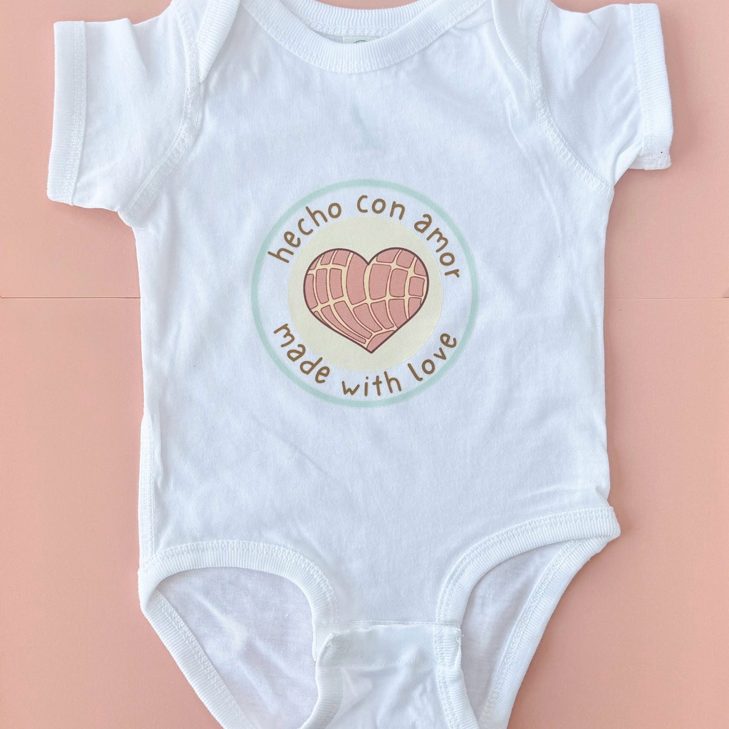 Hecho con Amor Onesie - White