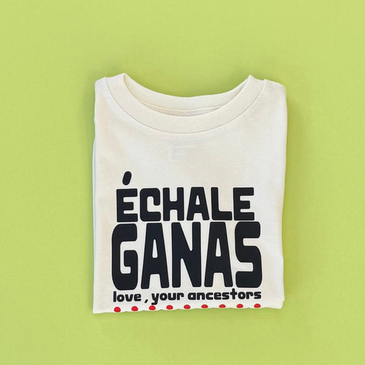 Echale Ganas Kids T-Shirt l Natural