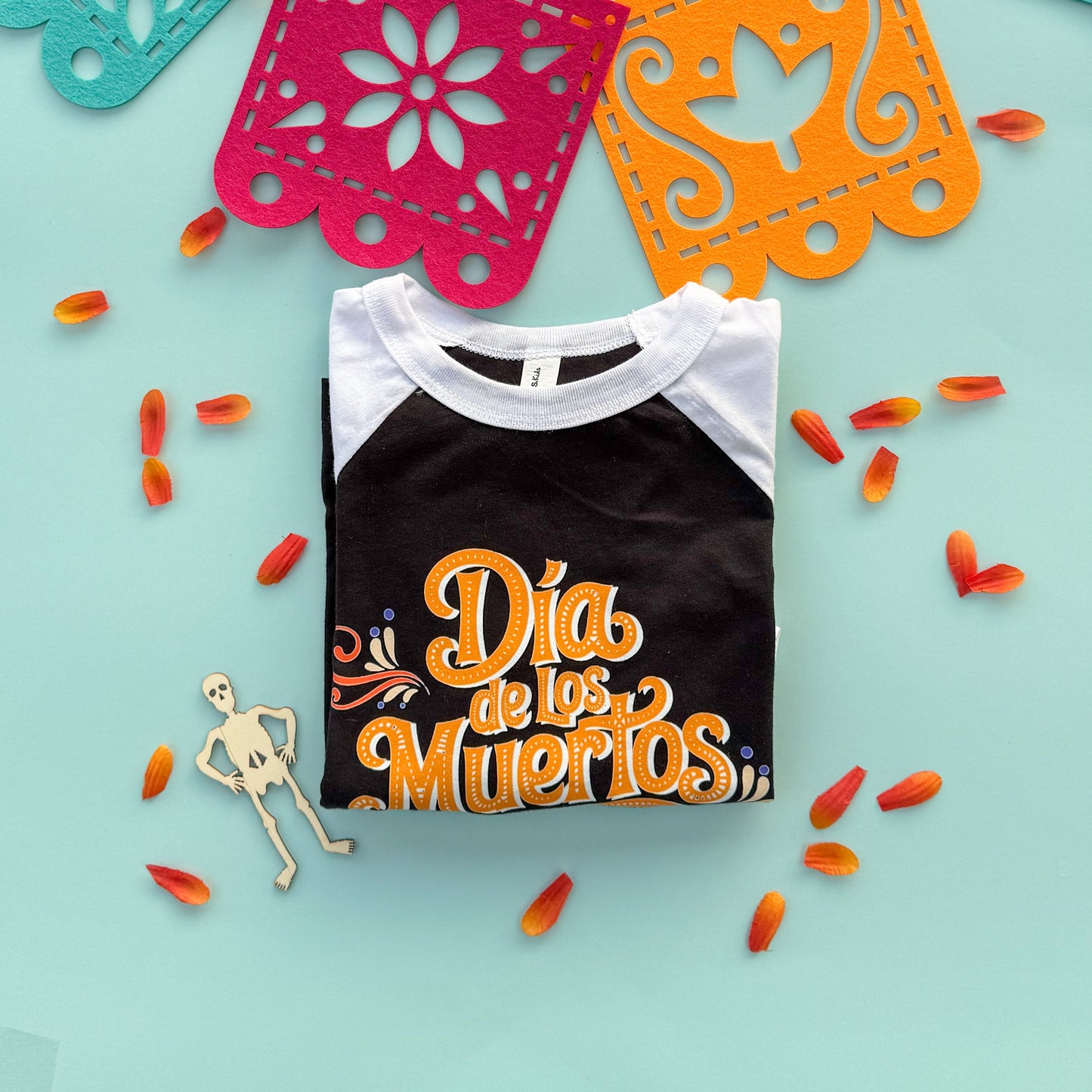 Día de Muertos T-Shirt - Baseball Style