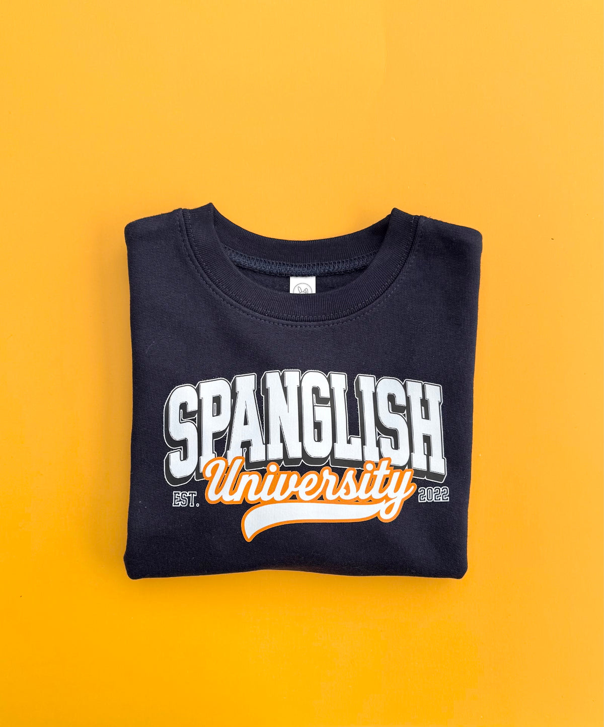 Spanglish University Sweatshirt l Navy