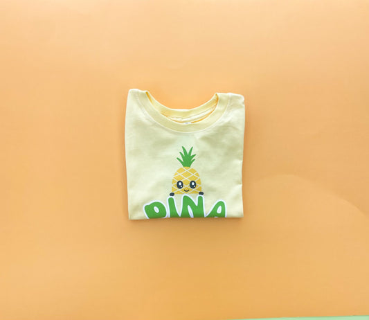 Piña para la Niña Short Sleeve T-Shirt - Butter