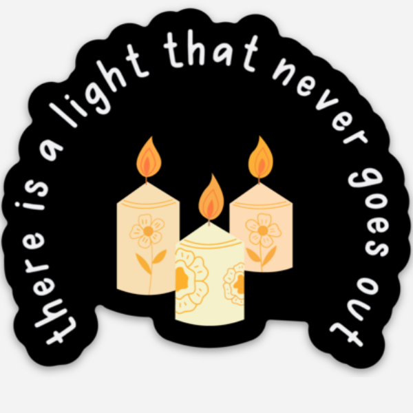 there is a light sticker